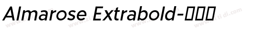 Almarose Extrabold字体转换